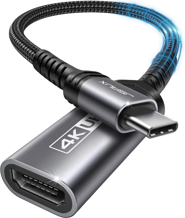 مبدل USB C به HDMI مادگی JSAUX با پشتیبانی 4K خاکستری مبدل USB C به HDMI مادگی JSAUX با پشتیبانی 4K خاکستری