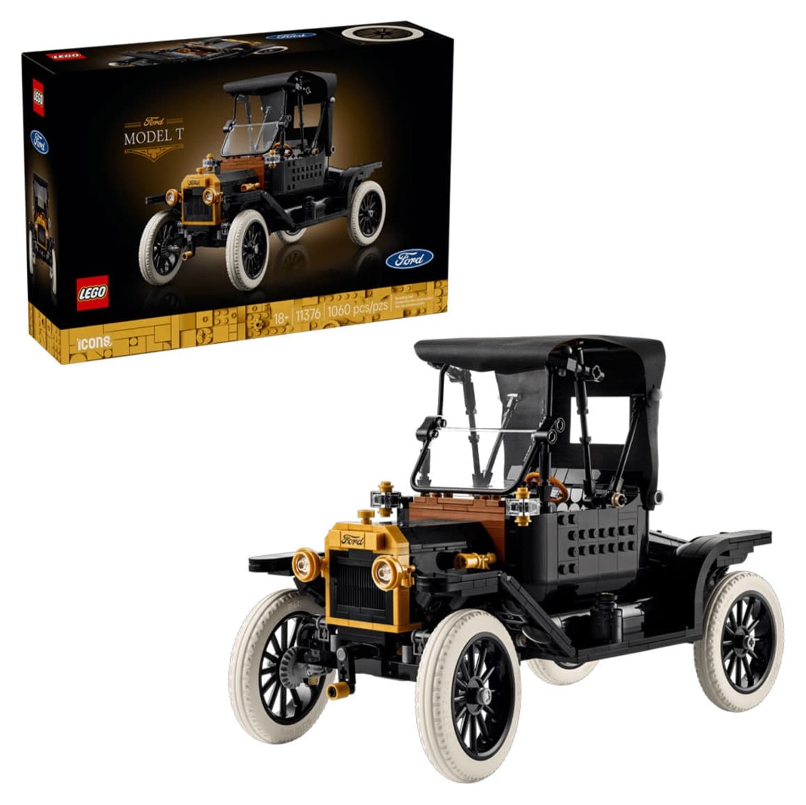 لگو Icons Ford Model T بزرگسالان مدل 11376 ۱۰۶۰ قطعه لگو Icons Ford Model T بزرگسالان مدل 11376 ۱۰۶۰ قطعه