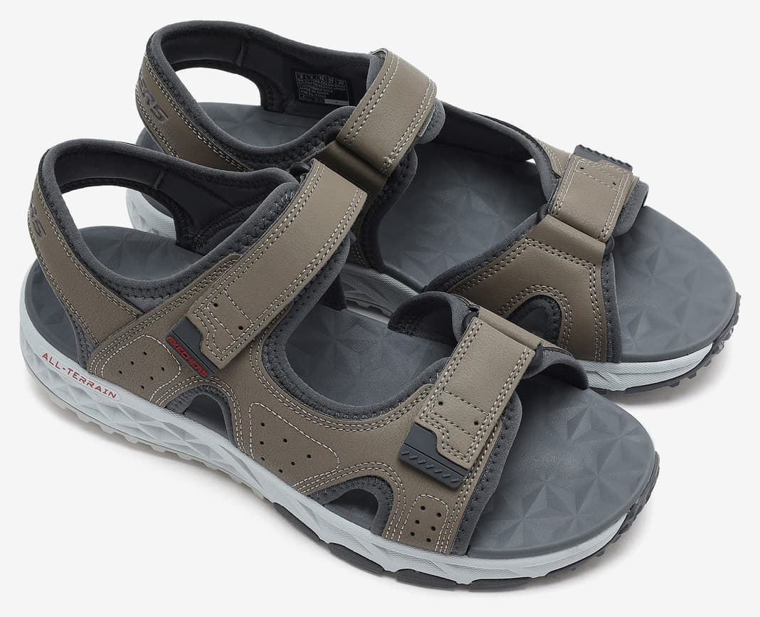 صندل مردانه Skechers Escape Plan Trail Sandal-Forever Pursuit طبیعی/خاکستری مدل 237588 NTGY صندل مردانه Skechers Escape Plan Trail Sandal-Forever Pursuit طبیعی/خاکستری مدل 237588 NTGY