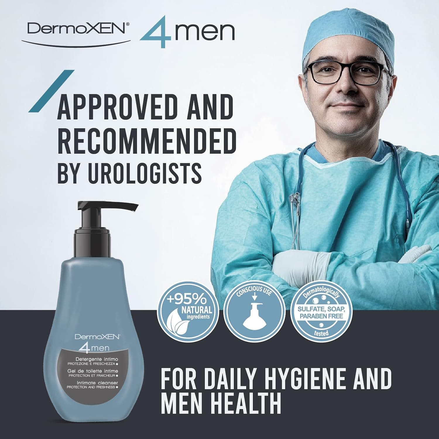 شوینده ناحیه تناسلی مردانه DERMOXEN 4 Men شوینده ناحیه تناسلی مردانه DERMOXEN 4 Men