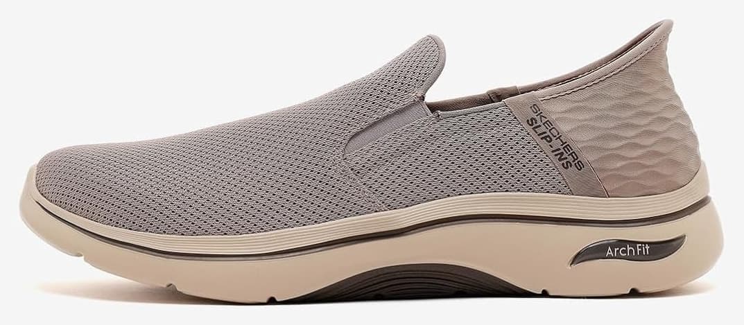 کفش پیادهروی مردانه Skechers Go Walk Arch Fit 2.0 Hands Free 2 مدل 216600 بژ طبیعی 42,5 کفش پیادهروی مردانه Skechers Go Walk Arch Fit 2.0 Hands Free 2 مدل 216600 بژ طبیعی 42,5