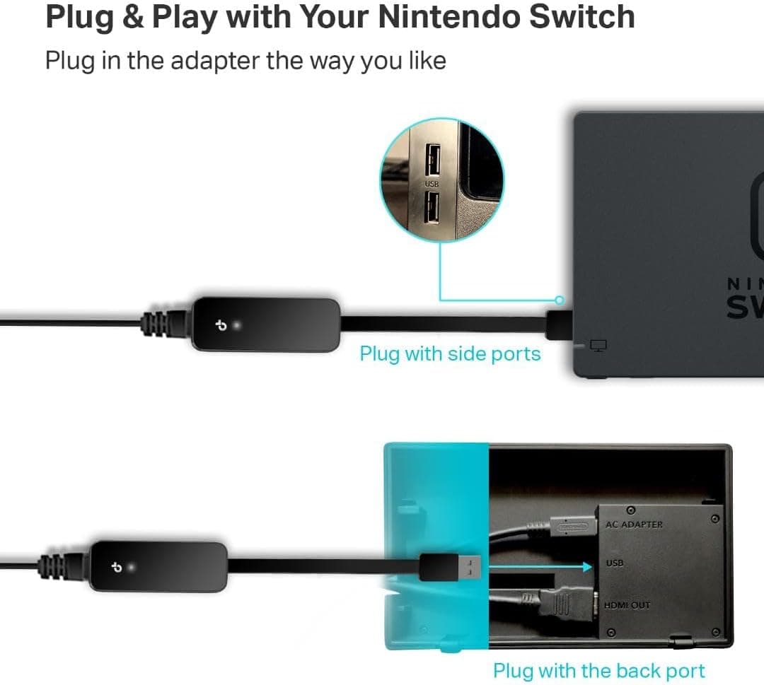 مبدل شبکه TP-Link سازگار با Nintendo Switch، USB 3.0 به اترنت 1Gbps مدل UE306 مبدل شبکه TP-Link سازگار با Nintendo Switch، USB 3.0 به اترنت 1Gbps مدل UE306