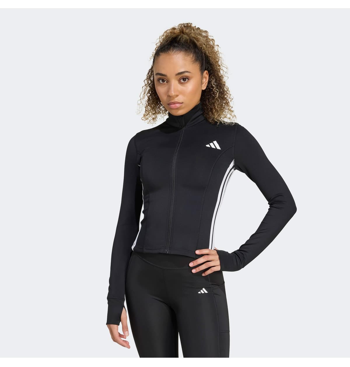گرمکن ورزشی زنانه adidas Workout Essentials 3-Stripes مشکی گرمکن ورزشی زنانه adidas Workout Essentials 3-Stripes مشکی