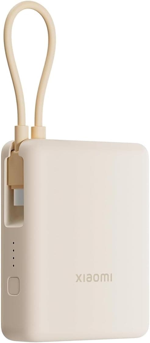 پاوربانک Xiaomi 33W 10000mAh با کابل یکپارچه قهوهای روشن مدل GL پاوربانک Xiaomi 33W 10000mAh با کابل یکپارچه قهوهای روشن مدل GL