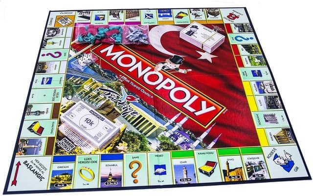 بازی رومیزی برای خانواده و کودکان Monopoly نسخه ترکیه، 2 تا 6 نفره، مناسب 8 سال به بالا بازی رومیزی برای خانواده و کودکان Monopoly نسخه ترکیه، 2 تا 6 نفره، مناسب 8 سال به بالا