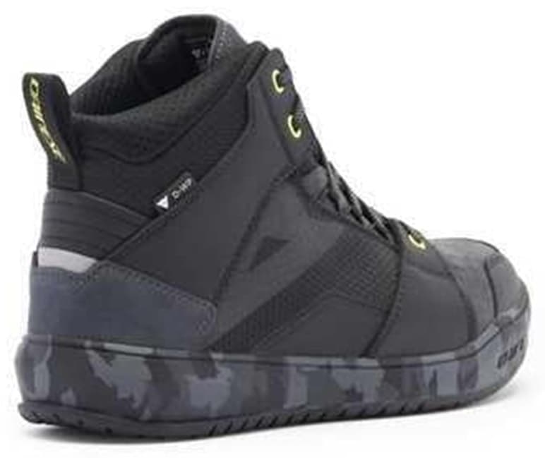 کفش موتورسواری مردانه Dainese ضدآب مدل Suburb D-WP مشکی کاموفلاژ زرد اسیدی کفش موتورسواری مردانه Dainese ضدآب مدل Suburb D-WP مشکی کاموفلاژ زرد اسیدی