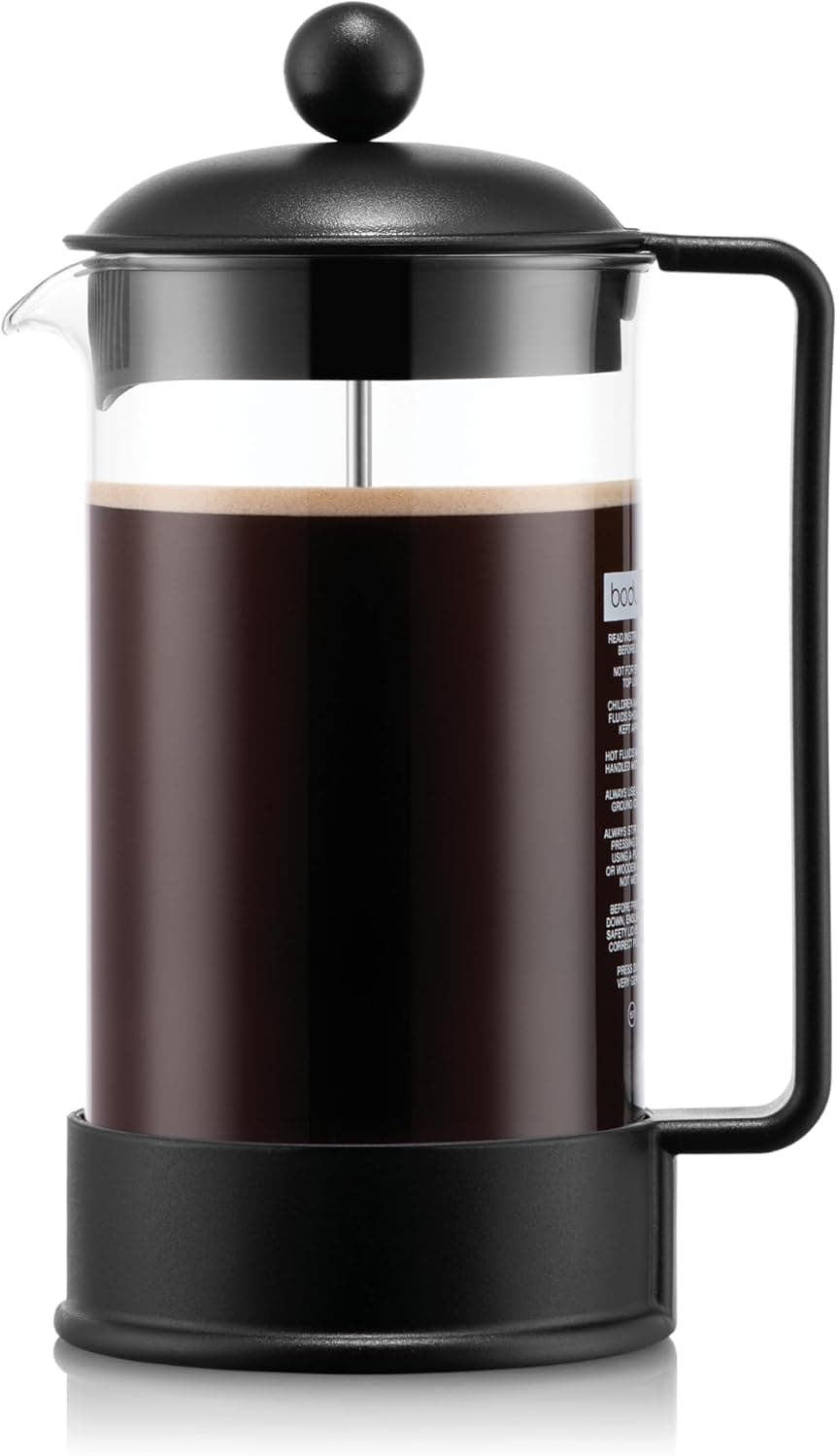 کافی پرس Bodum فیلتر ثابت فولاد ضدزنگ 0.35 لیتری مشکی مدل Brazıl کافی پرس Bodum فیلتر ثابت فولاد ضدزنگ 0.35 لیتری مشکی مدل Brazıl