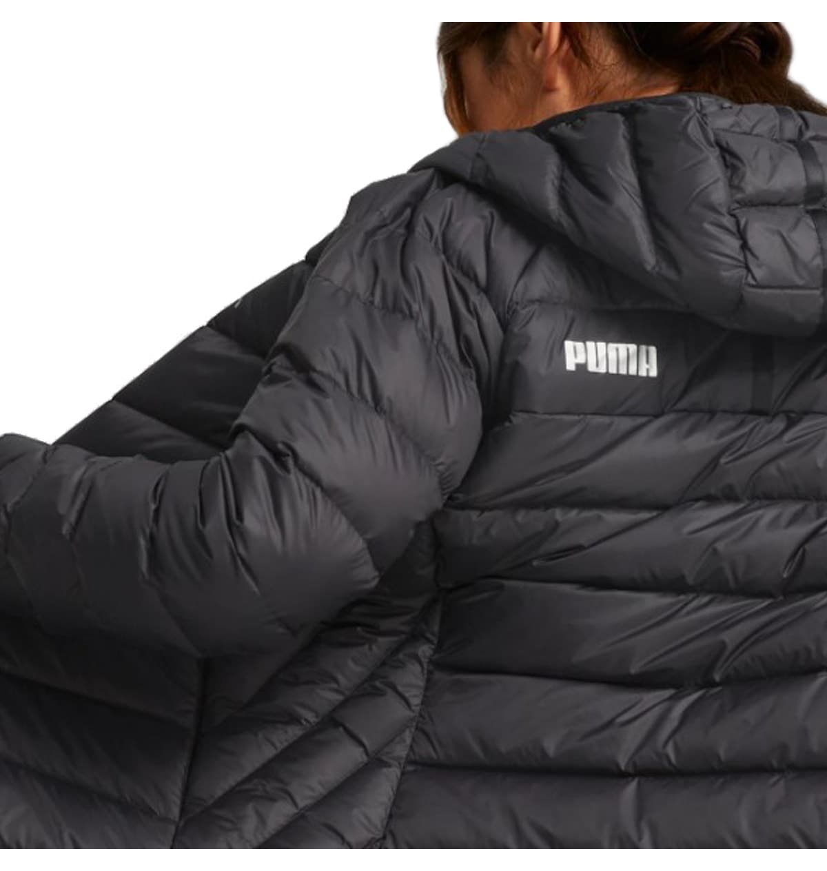 ژاکت پر زنانه Puma کلاهدار Packlite روزمره مشکی مدل 84940701 ژاکت پر زنانه Puma کلاهدار Packlite روزمره مشکی مدل 84940701