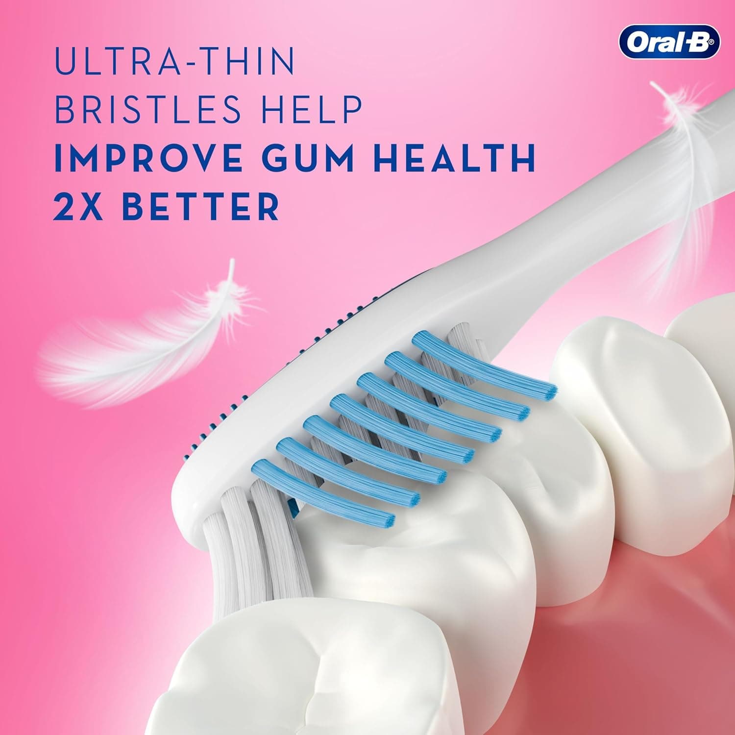 مسواک دستی Oral-B Criss Cross Gentle Care فوق نرم 2ct مسواک دستی Oral-B Criss Cross Gentle Care فوق نرم 2ct