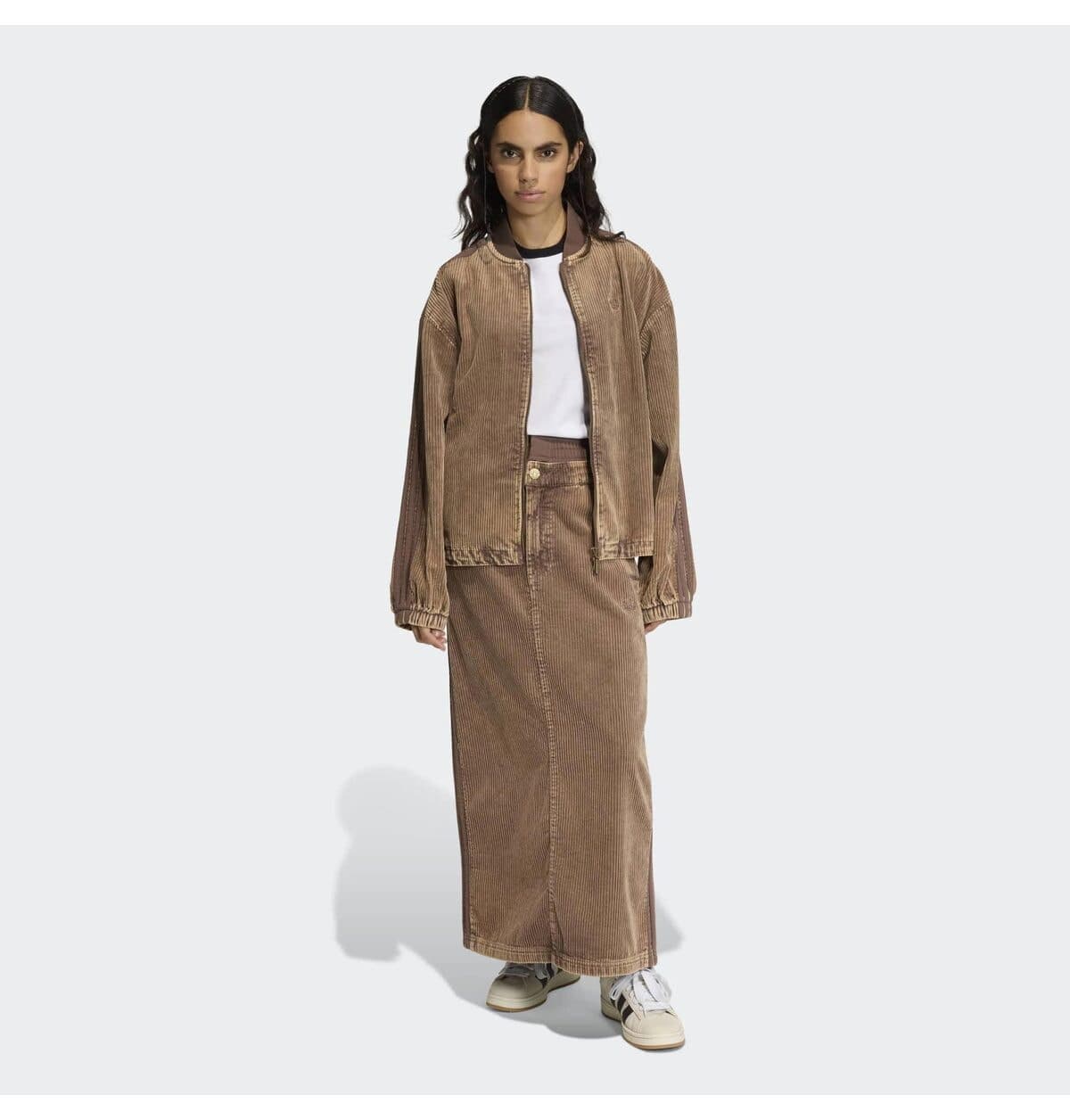ژاکت زنانه adidas مخمل کبریتی قهوهای مدل KD8781 ژاکت زنانه adidas مخمل کبریتی قهوهای مدل KD8781
