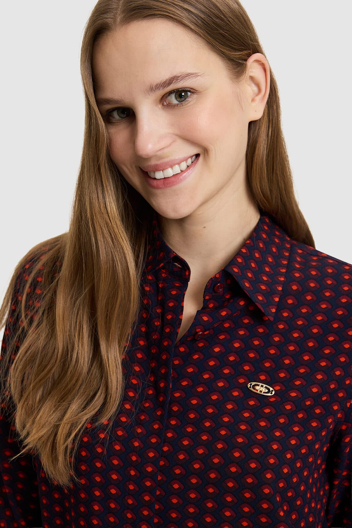 پیراهن زنانه U.S. Polo Assn. آستین بلند زرشکی مدل 50329493-VR014 پیراهن زنانه U.S. Polo Assn. آستین بلند زرشکی مدل 50329493-VR014