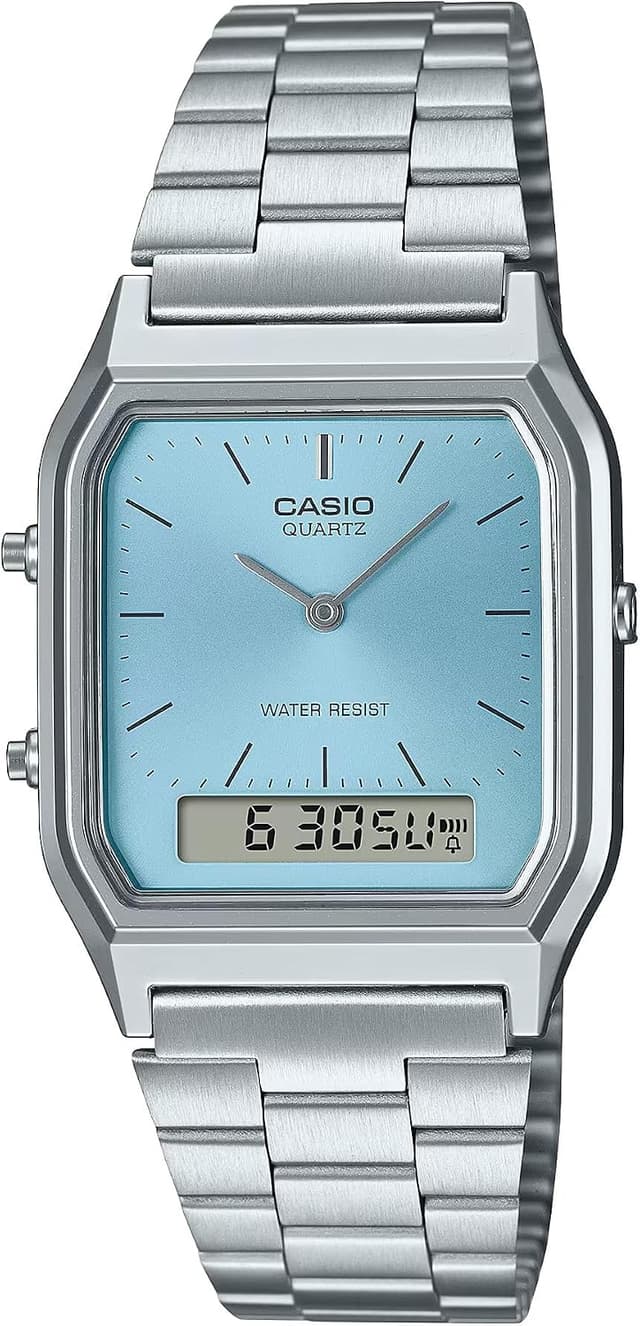ساعت مچی unisex Casio خاکستری آنالوگ/دیجیتال مدل AQ-230A-2A1MQYDF ساعت مچی unisex Casio خاکستری آنالوگ/دیجیتال مدل AQ-230A-2A1MQYDF