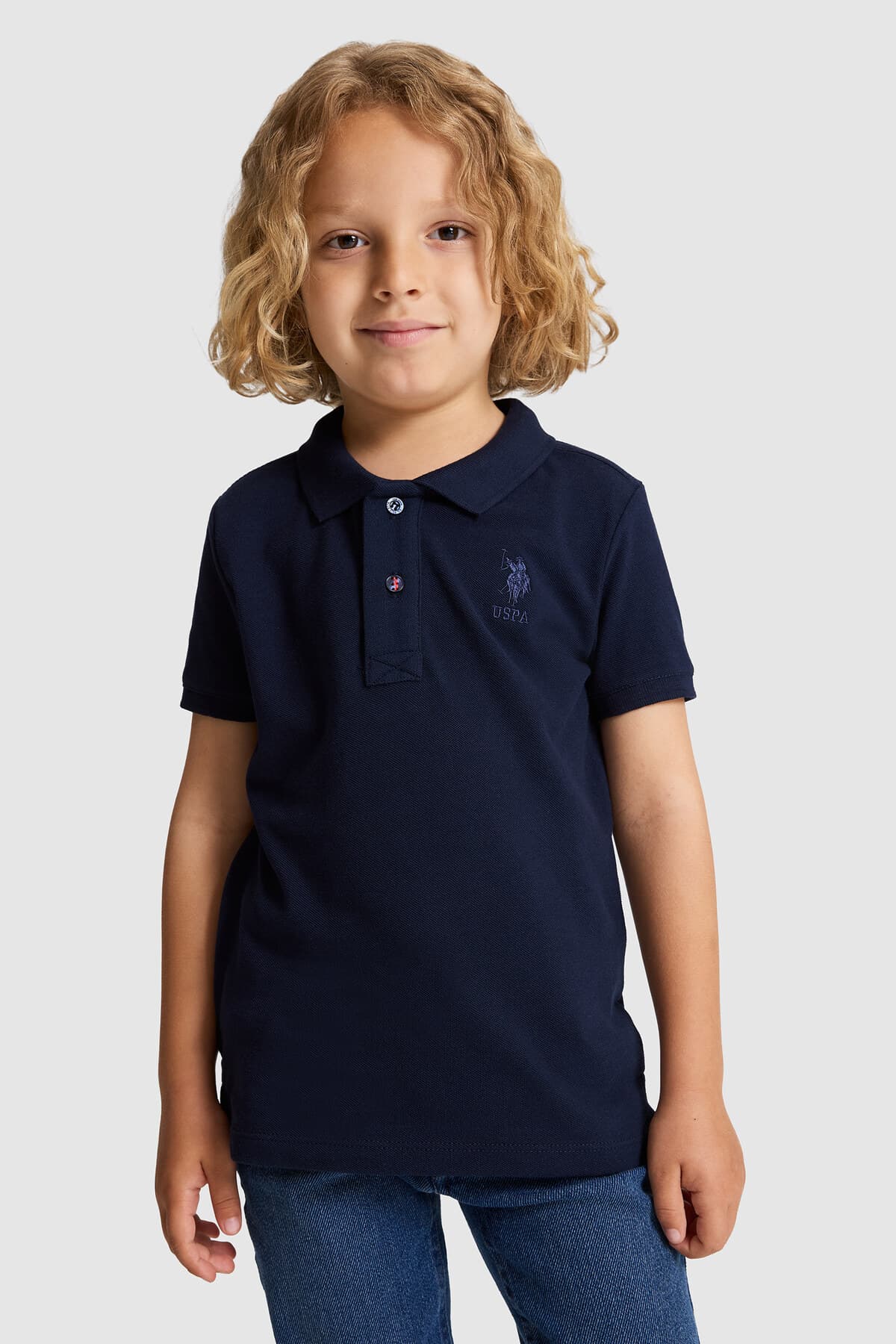 تیشرت پسرانه U.S. Polo Assn. سرمهای یقه پولو ساده مدل 50320118-VR033 تیشرت پسرانه U.S. Polo Assn. سرمهای یقه پولو ساده مدل 50320118-VR033