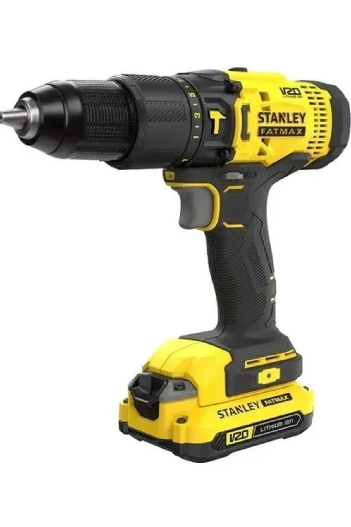 کیت دریل چکشی شارژی Stanley Fatmax مدل SCD718D2A با دو باتری 18V V20، 2.0 Ah و 83 قطعه لوازم جانبی کیت دریل چکشی شارژی Stanley Fatmax مدل SCD718D2A با دو باتری 18V V20، 2.0 Ah و 83 قطعه لوازم جانبی