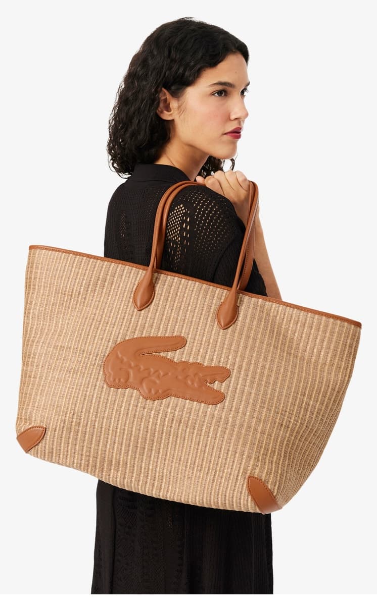 کیف دوشی زنانه Lacoste قهوهای روشن کیف دوشی زنانه Lacoste قهوهای روشن