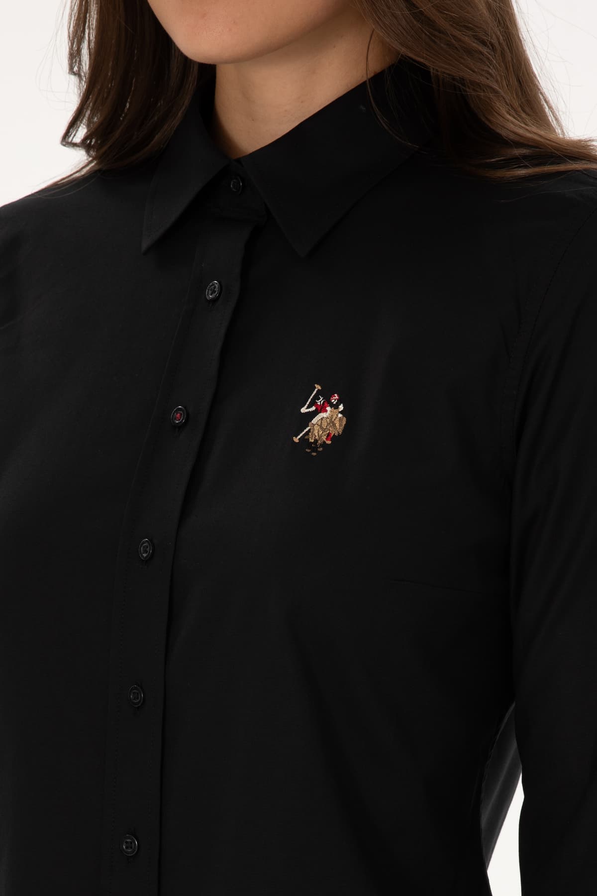 پیراهن زنانه U.S. Polo Assn. مشکی آستین بلند بیسیک مدل 50308038-VR046 پیراهن زنانه U.S. Polo Assn. مشکی آستین بلند بیسیک مدل 50308038-VR046