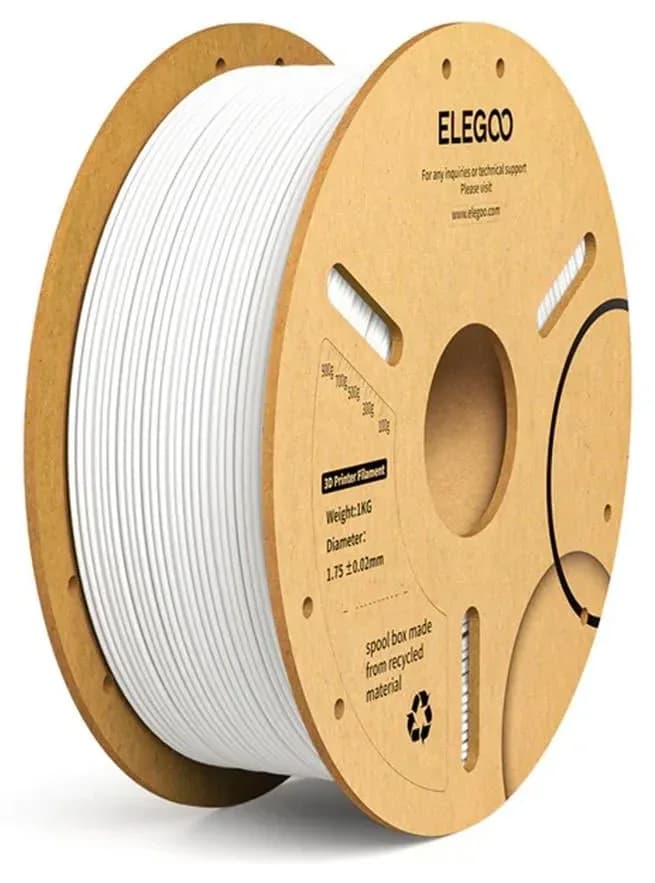 فیلامنت ELEGOO نوع PLA رنگ سفید وزن 1Kg فیلامنت ELEGOO نوع PLA رنگ سفید وزن 1Kg