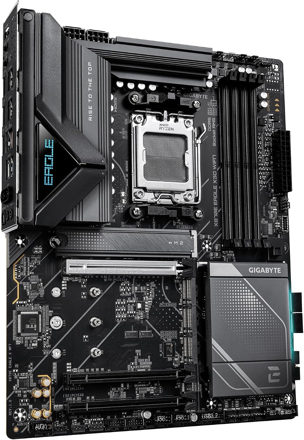 مادربرد GIGABYTE مدل X870E EAGLE X3D WIFI7 سازگار با AMD Ryzen 9000 مادربرد GIGABYTE مدل X870E EAGLE X3D WIFI7 سازگار با AMD Ryzen 9000
