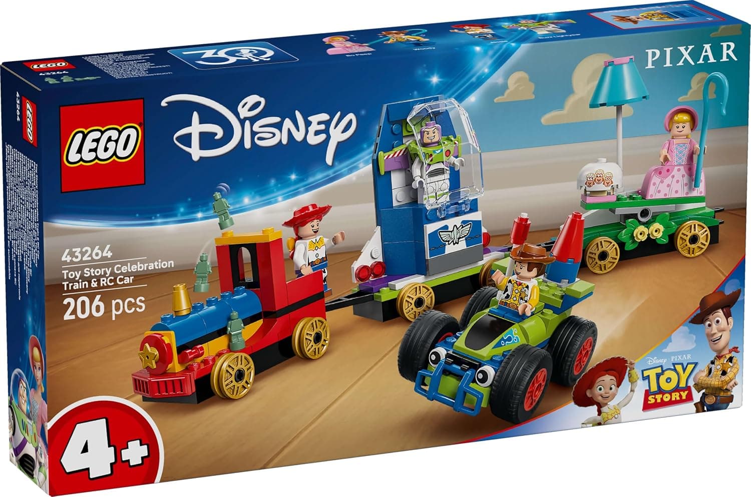 لگو Disney & Pixar Toy Story Celebration Train و RC Car مدل 43264 لگو Disney & Pixar Toy Story Celebration Train و RC Car مدل 43264