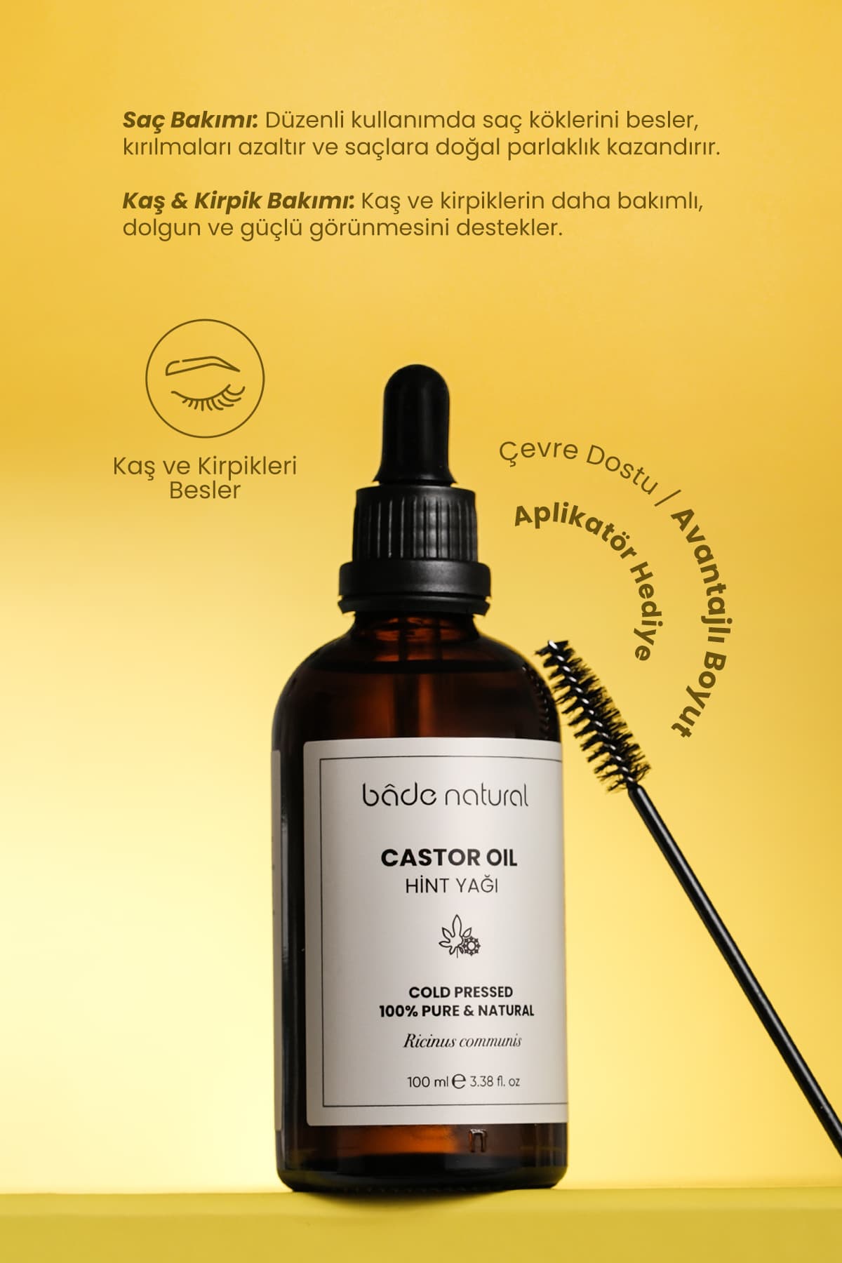 روغن کرچک Bade Natural سرد فشار %100 خالص 100 ml روغن کرچک Bade Natural سرد فشار %100 خالص 100 ml
