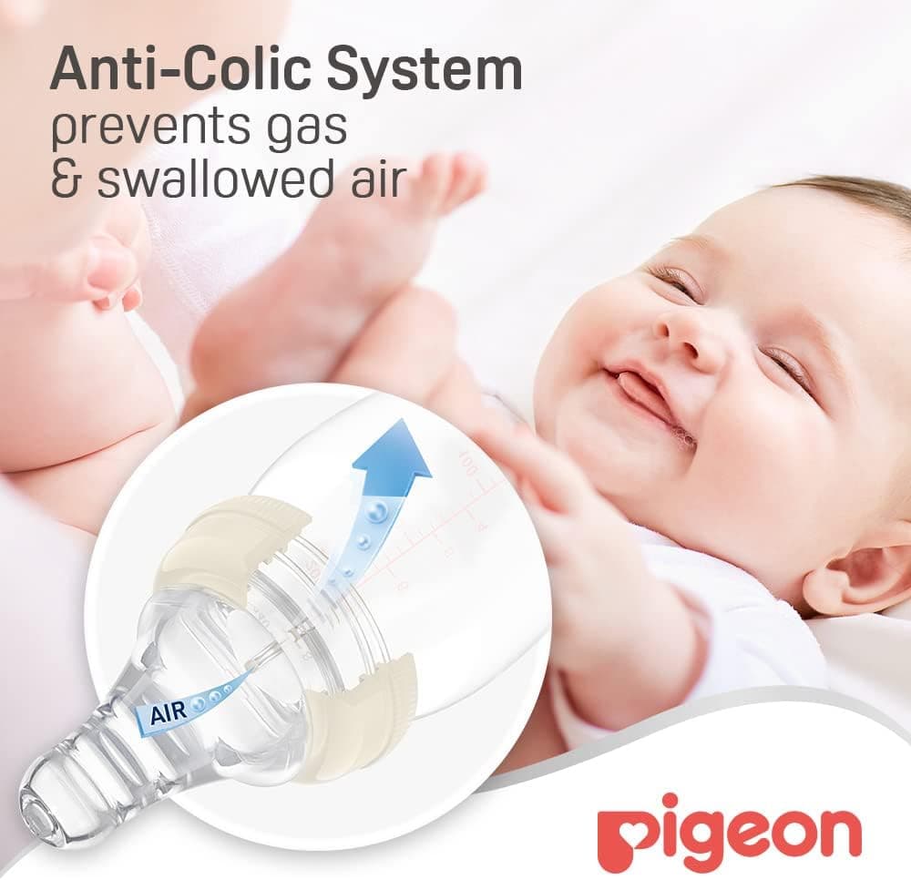 شیشه شیر شیشهای Pigeon سفید 200 ml مدل 00281 شیشه شیر شیشهای Pigeon سفید 200 ml مدل 00281