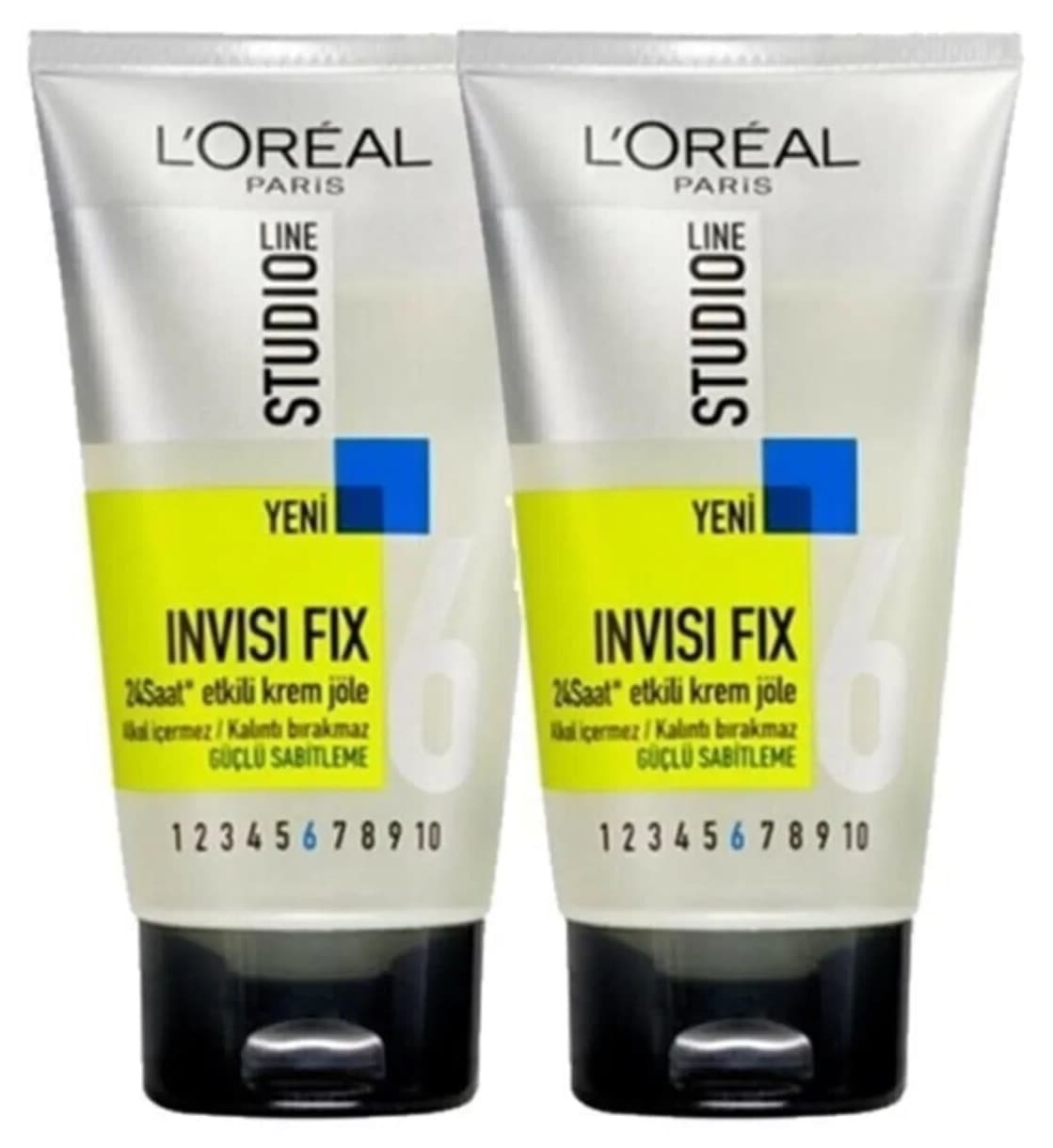 ژل موی L'Oreal Paris با قدرت نگهداری ۲۴ ساعته Studio Line Invisi Fix مدل No: 6 150 Ml X2 Adet ژل موی L'Oreal Paris با قدرت نگهداری ۲۴ ساعته Studio Line Invisi Fix مدل No: 6 150 Ml X2 Adet