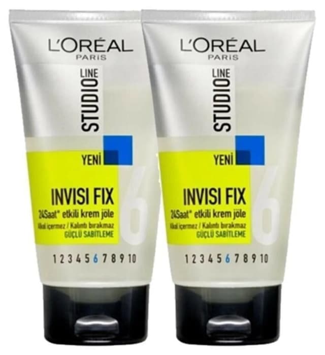 ژل موی L'Oreal Paris با قدرت نگهداری ۲۴ ساعته Studio Line Invisi Fix مدل No: 6 150 Ml X2 Adet ژل موی L'Oreal Paris با قدرت نگهداری ۲۴ ساعته Studio Line Invisi Fix مدل No: 6 150 Ml X2 Adet