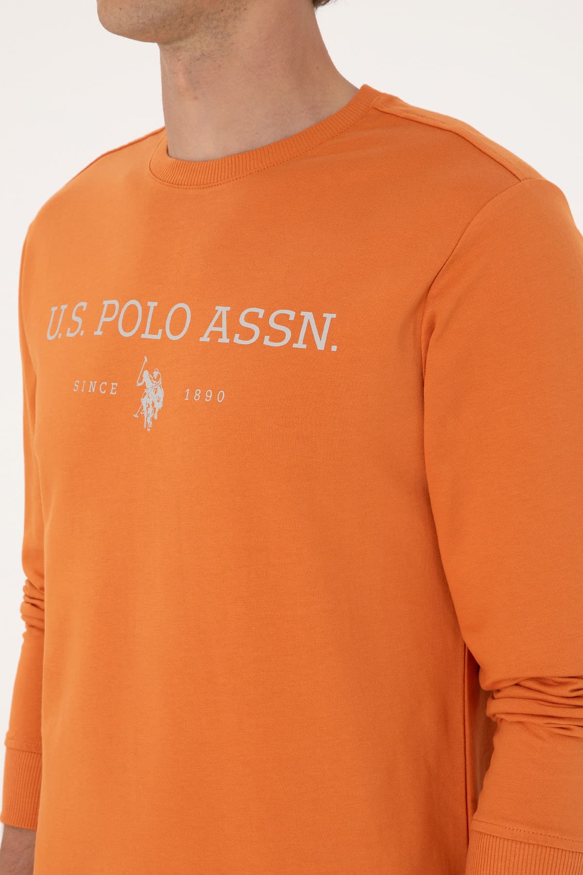 سوئیشرت مردانه U.S. Polo Assn. فیت معمولی یقه گرد مسی نازک مدل 50313743-VR182 سوئیشرت مردانه U.S. Polo Assn. فیت معمولی یقه گرد مسی نازک مدل 50313743-VR182