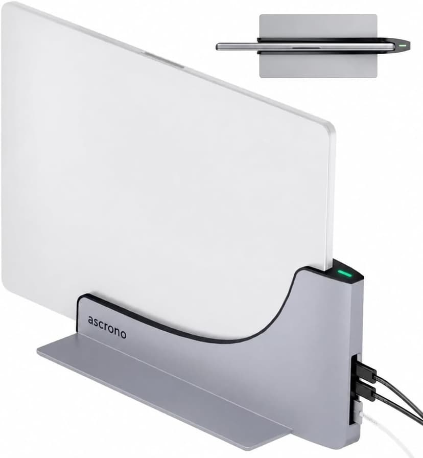 داک استیشن Ascrono با دو پورت Thunderbolt-4 USB-C برای MacBook Air 13 داک استیشن Ascrono با دو پورت Thunderbolt-4 USB-C برای MacBook Air 13