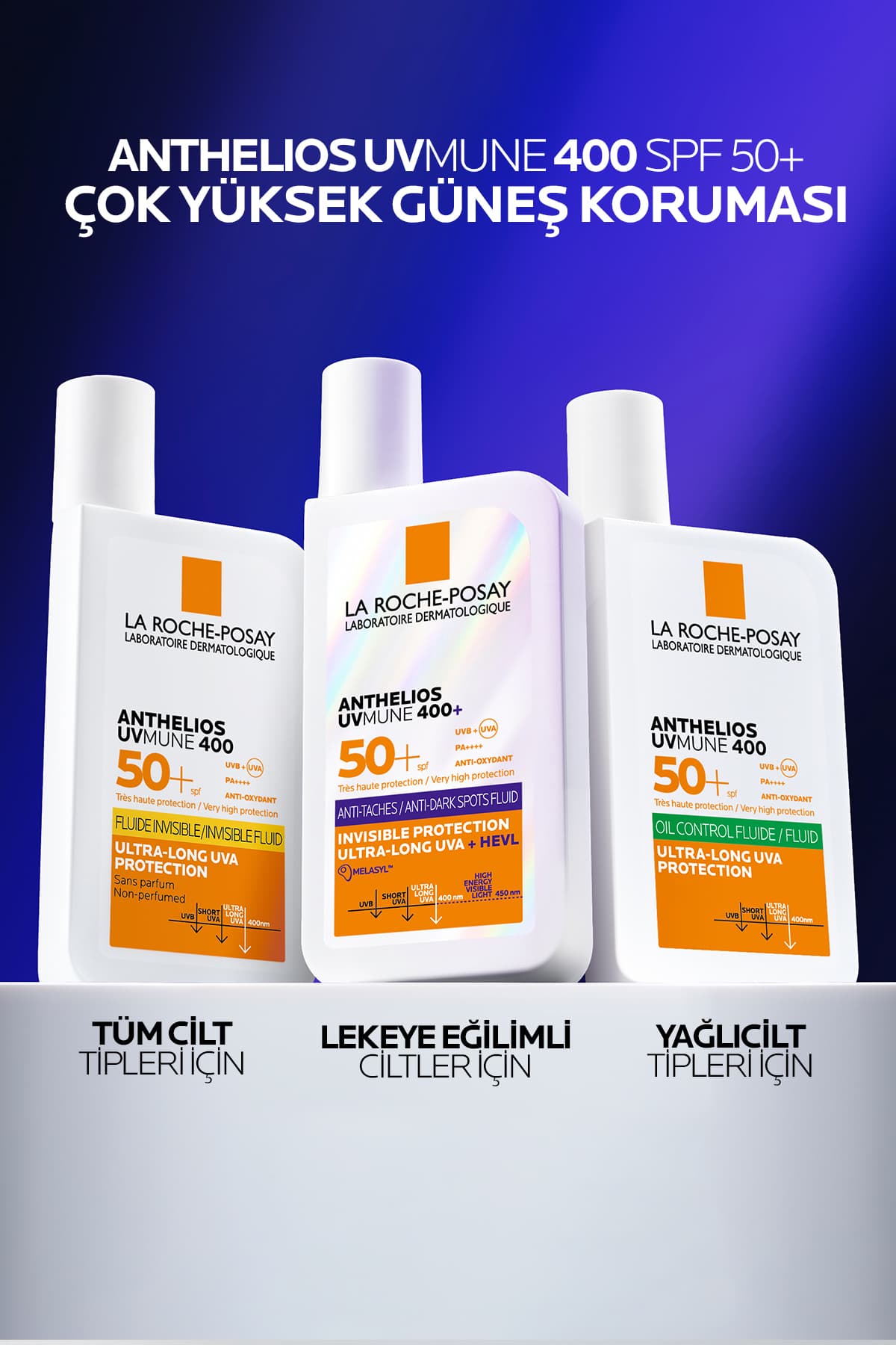 فلویید ضدآفتاب پوست چرب و مستعد آکنه La Roche Posay Anthelios Oil Control Fluid با محافظت بالا SPF50+ 50ml فلویید ضدآفتاب پوست چرب و مستعد آکنه La Roche Posay Anthelios Oil Control Fluid با محافظت بالا SPF50+ 50ml