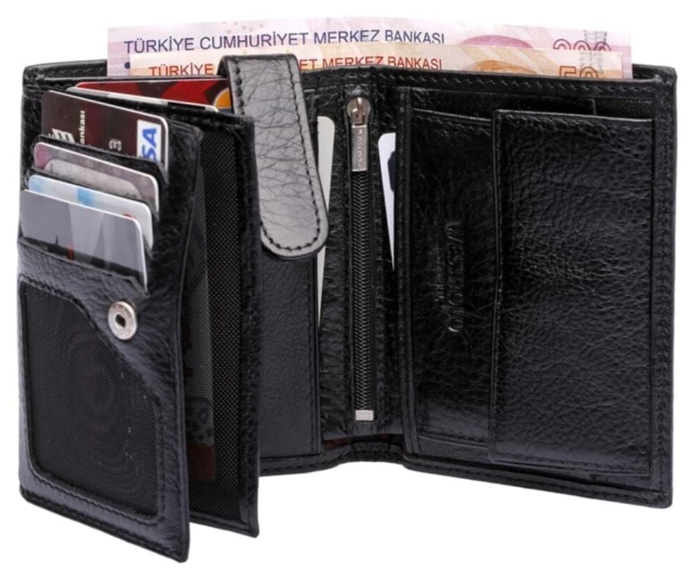کیف پول مردانه Westpolo چرم طبیعی نرم با جای سکه و کارت کیف پول مردانه Westpolo چرم طبیعی نرم با جای سکه و کارت