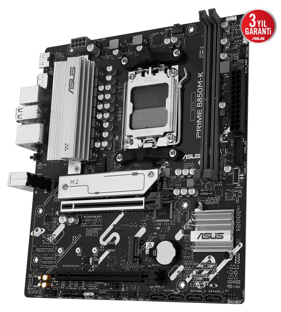 مادربرد ASUS مدل PRIME B850M-K با چیپست AMD B850 و سوکت AM5 مادربرد ASUS مدل PRIME B850M-K با چیپست AMD B850 و سوکت AM5