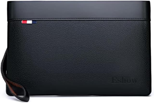 کیف دستی مچی مردانه Eshow چرم مصنوعی بند مچی زیپدار 7.9 Inch کیف دستی مچی مردانه Eshow چرم مصنوعی بند مچی زیپدار 7.9 Inch