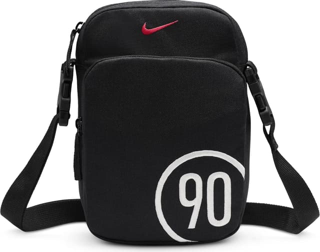 کیف دوشی یونیسکس Nike مدل Heritage Crossbody T90 Fa25 مشکی/مشکی/قرمز MISC کیف دوشی یونیسکس Nike مدل Heritage Crossbody T90 Fa25 مشکی/مشکی/قرمز MISC