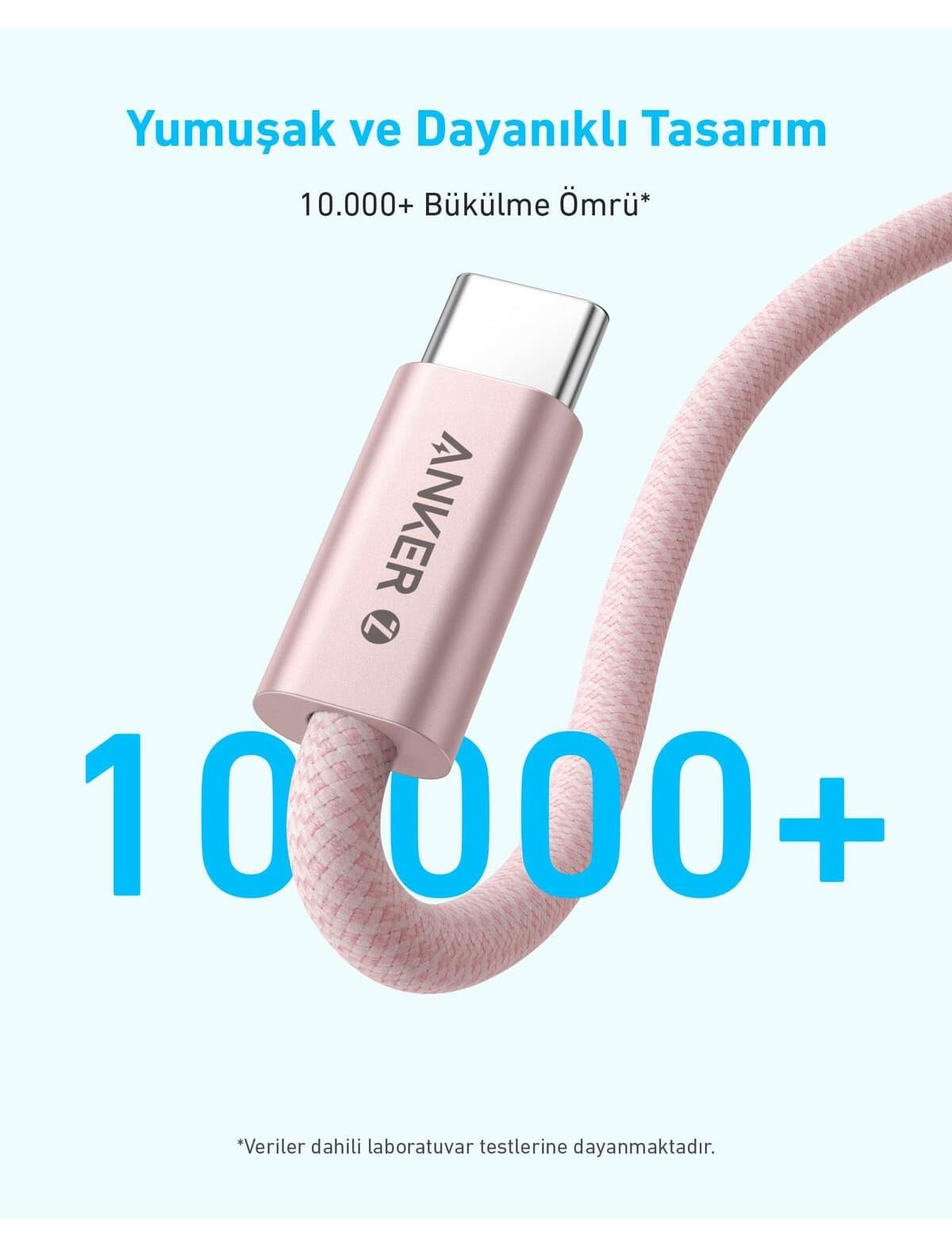 کابل شارژ سریع USB-C به USB-C Anker Zolo240W بافته مشکی ۱ متری مدل A8060 کابل شارژ سریع USB-C به USB-C Anker Zolo240W بافته مشکی ۱ متری مدل A8060