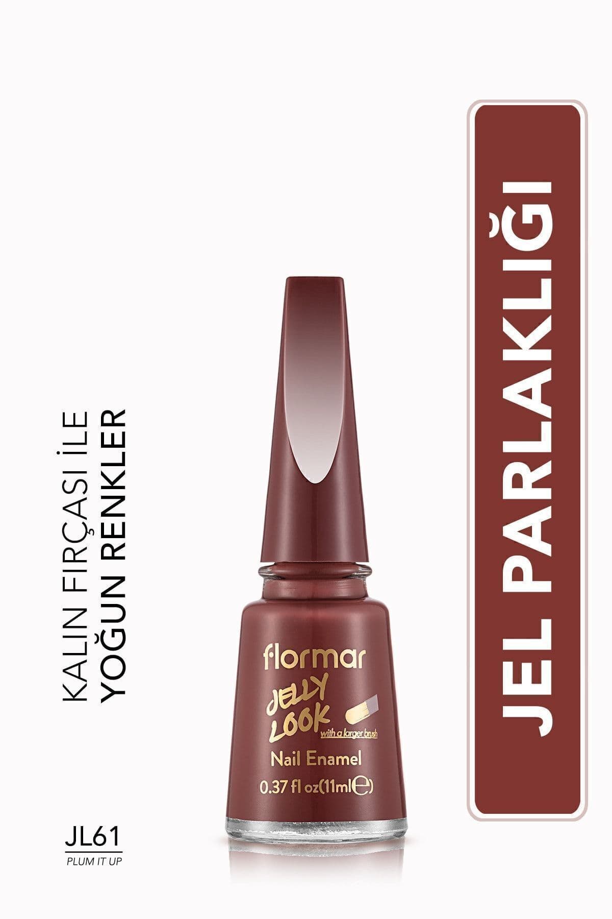 لاک ناخن براق با ظاهر ژلهای Flormar بنفش متمایل به زرشکی مدل jl61 Plum It Up لاک ناخن براق با ظاهر ژلهای Flormar بنفش متمایل به زرشکی مدل jl61 Plum It Up