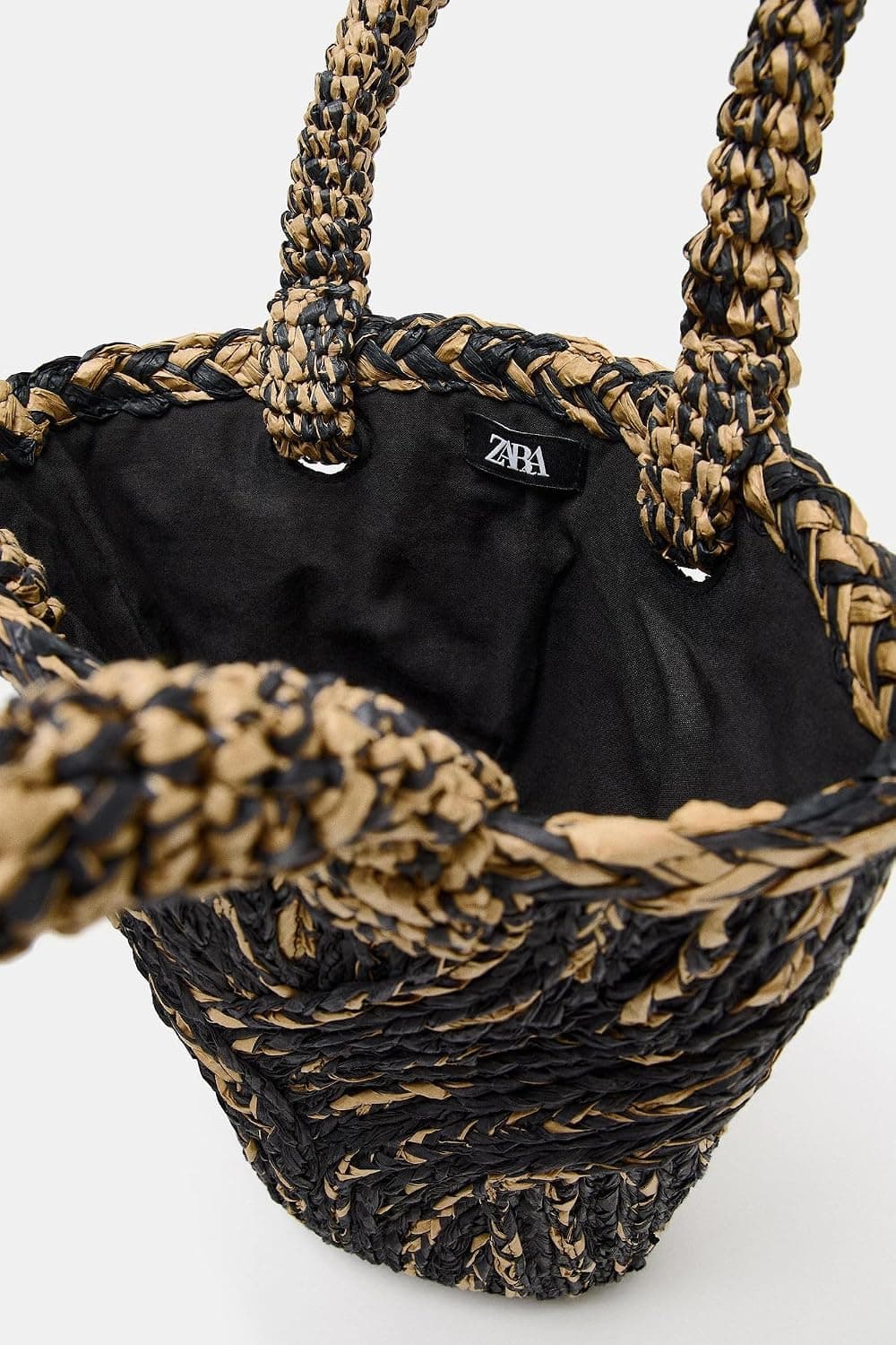کیف توت زنانه Zara بدنه بافت چندرنگ سایز استاندارد کیف توت زنانه Zara بدنه بافت چندرنگ سایز استاندارد