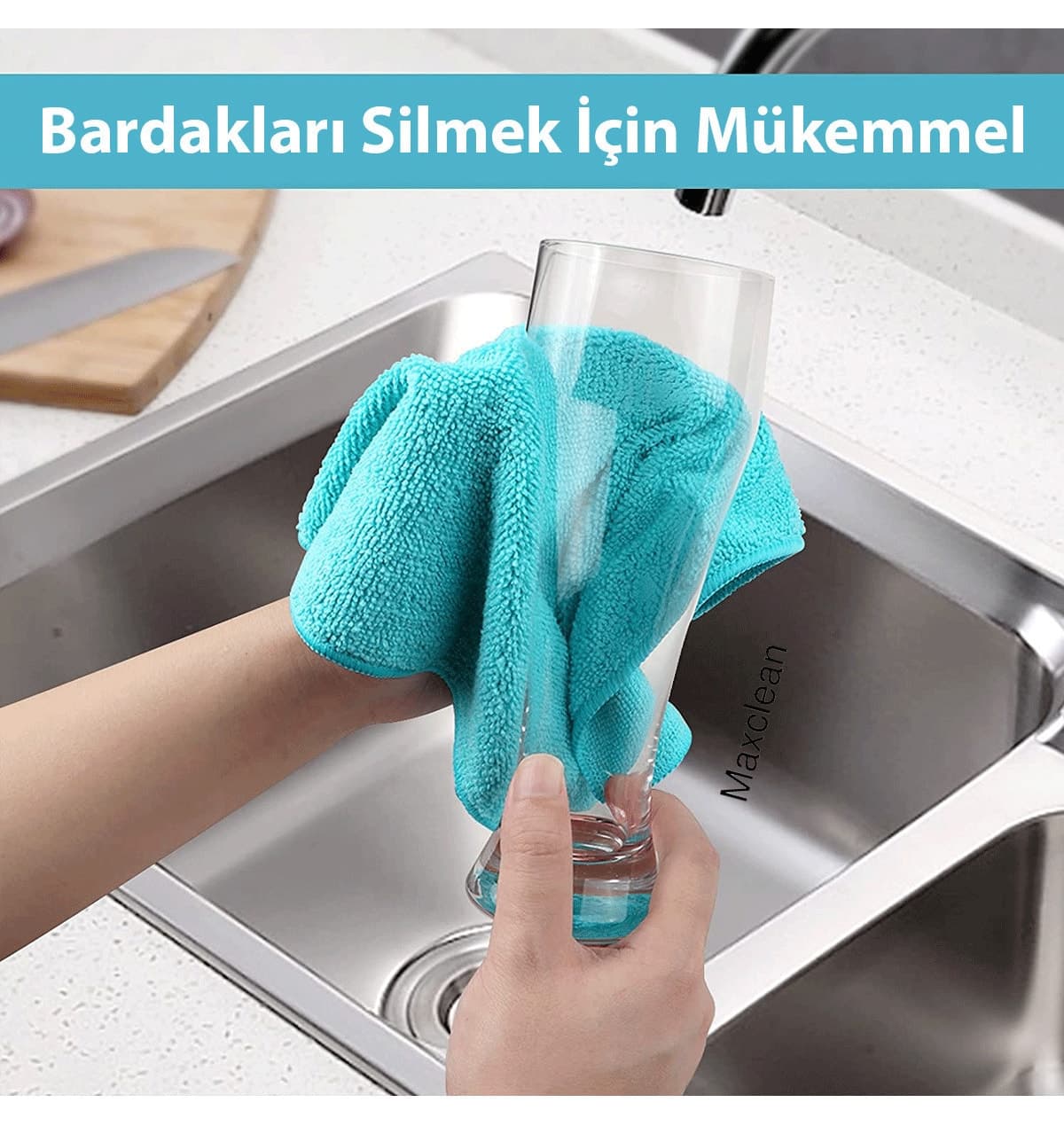 دستمال میکروفایبر MaxClean 20 عددی 40x40 برای آشپزخانه، کف و حمام دستمال میکروفایبر MaxClean 20 عددی 40x40 برای آشپزخانه، کف و حمام