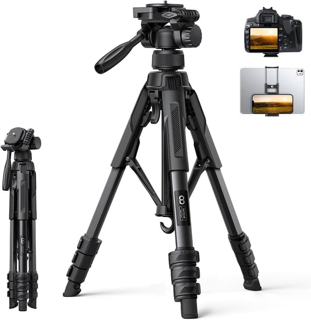 سهپایه دوربین Lamicall 170cm با استقرار سریع پایهها سهپایه دوربین Lamicall 170cm با استقرار سریع پایهها