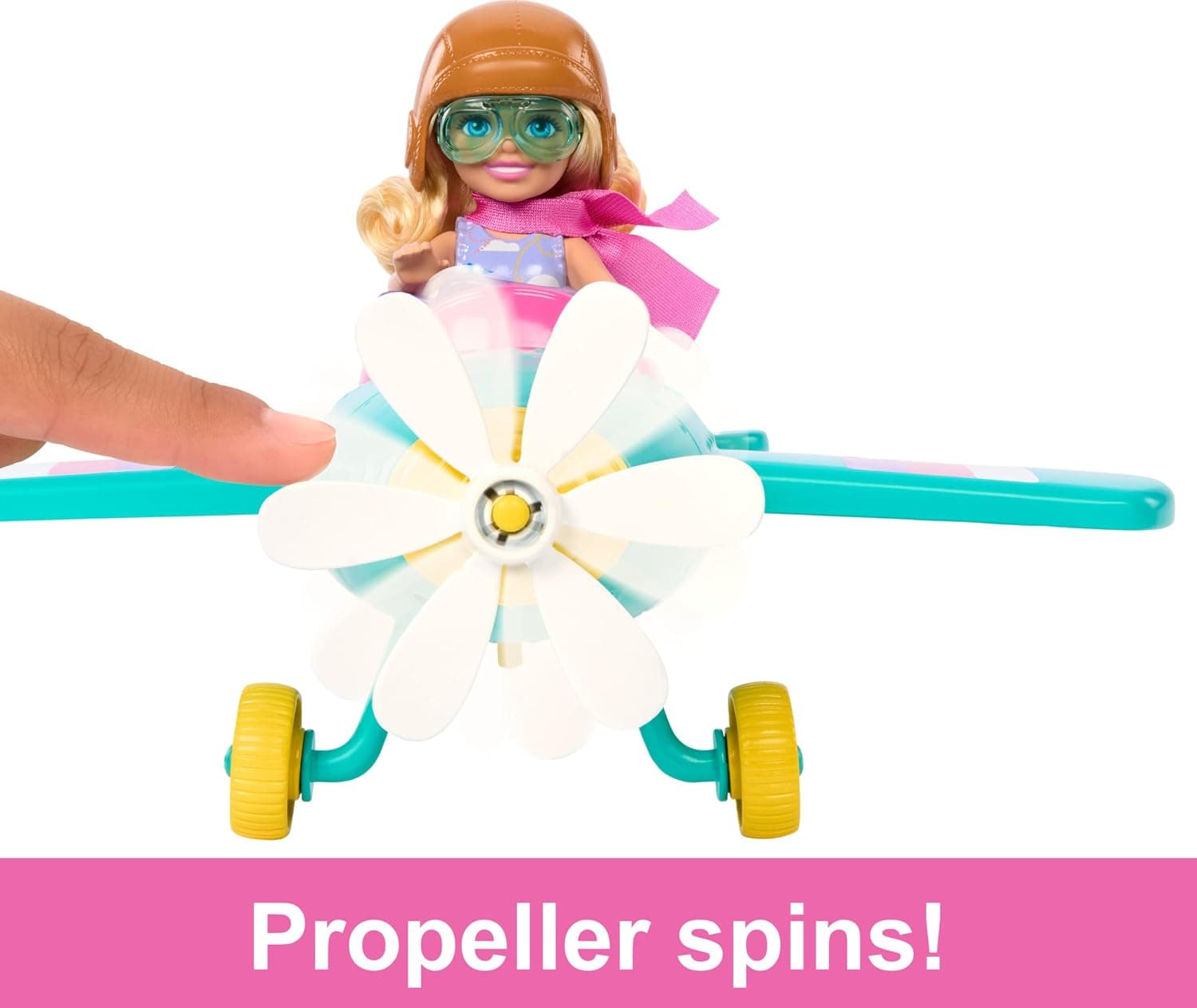 ست عروسک و هواپیمای بازی Barbie Chelsea مدل Can Be… Plane با هواپیمای دو نفره، ملخ چرخان و ۷ لوازم جانبی ست عروسک و هواپیمای بازی Barbie Chelsea مدل Can Be… Plane با هواپیمای دو نفره، ملخ چرخان و ۷ لوازم جانبی