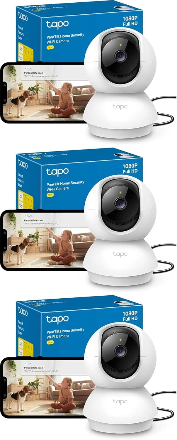 دوربین امنیتی هوشمند داخلی Tapo با چرخش افقی و عمودی 1080p مدل TC70 دوربین امنیتی هوشمند داخلی Tapo با چرخش افقی و عمودی 1080p مدل TC70