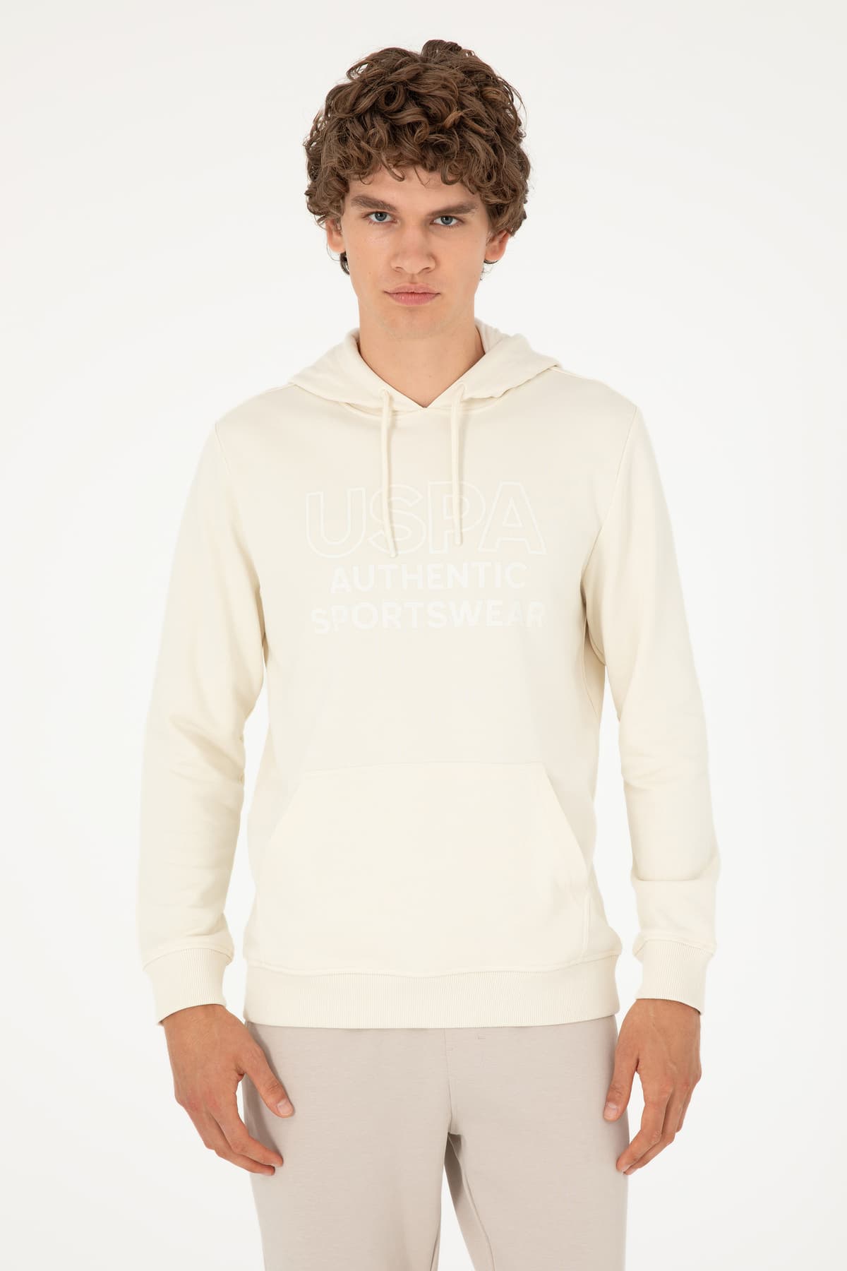 سوئیشرت مردانه U.S. Polo Assn. کرم مدل 50293439-VR071 سوئیشرت مردانه U.S. Polo Assn. کرم مدل 50293439-VR071