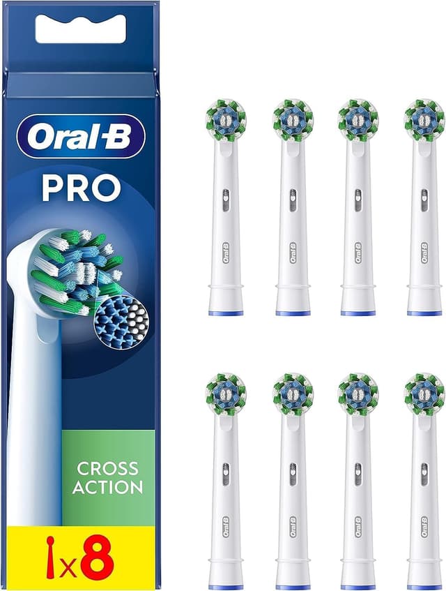 سریهای یدکی مسواک Oral-B CrossAction، 8 عدد سریهای یدکی مسواک Oral-B CrossAction، 8 عدد