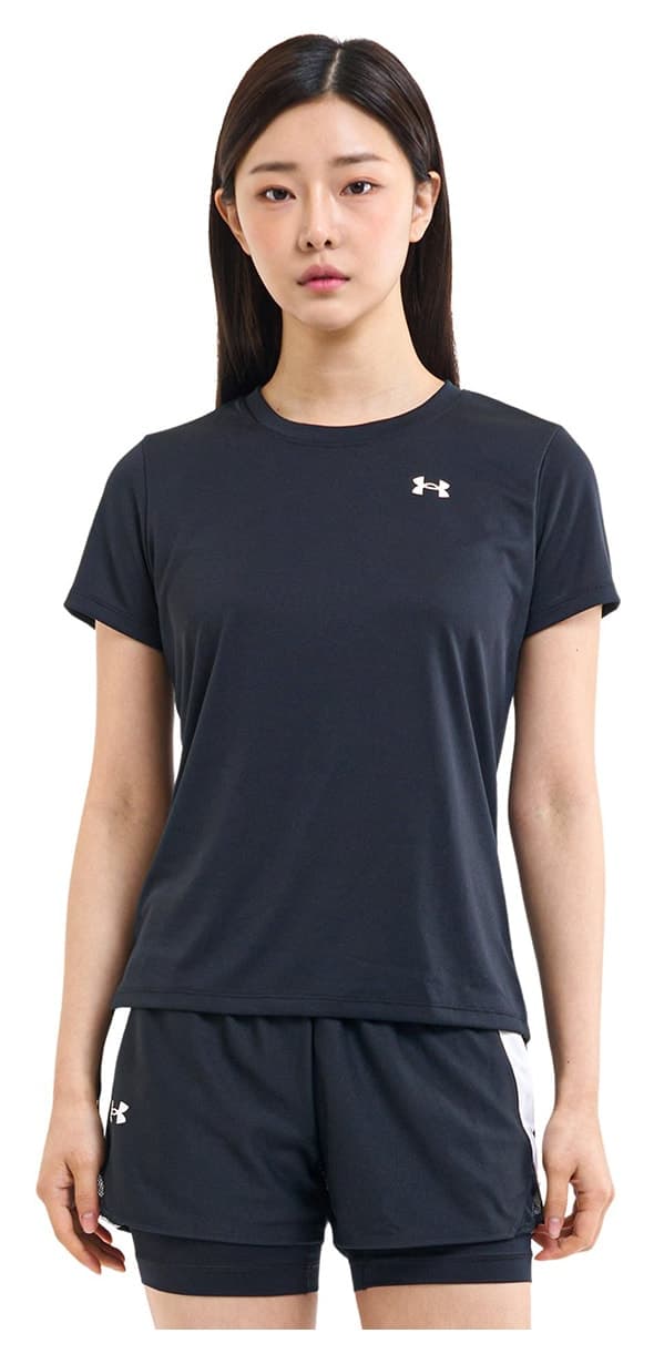 تیشرت زنانه Under Armour مدل Tech Solid یقه گرد مشکی تیشرت زنانه Under Armour مدل Tech Solid یقه گرد مشکی