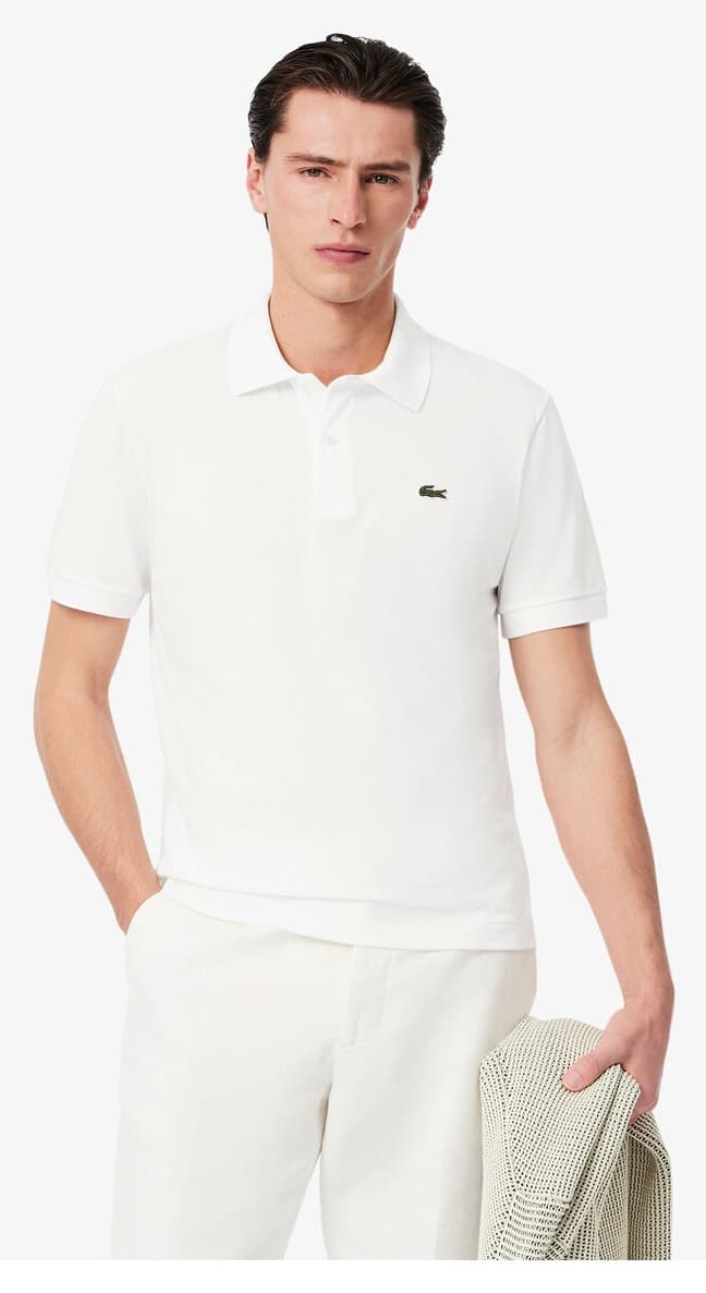 پولوشرت مردانه Lacoste کلاسیک فیت سفید مدل L.12.12 Light پولوشرت مردانه Lacoste کلاسیک فیت سفید مدل L.12.12 Light
