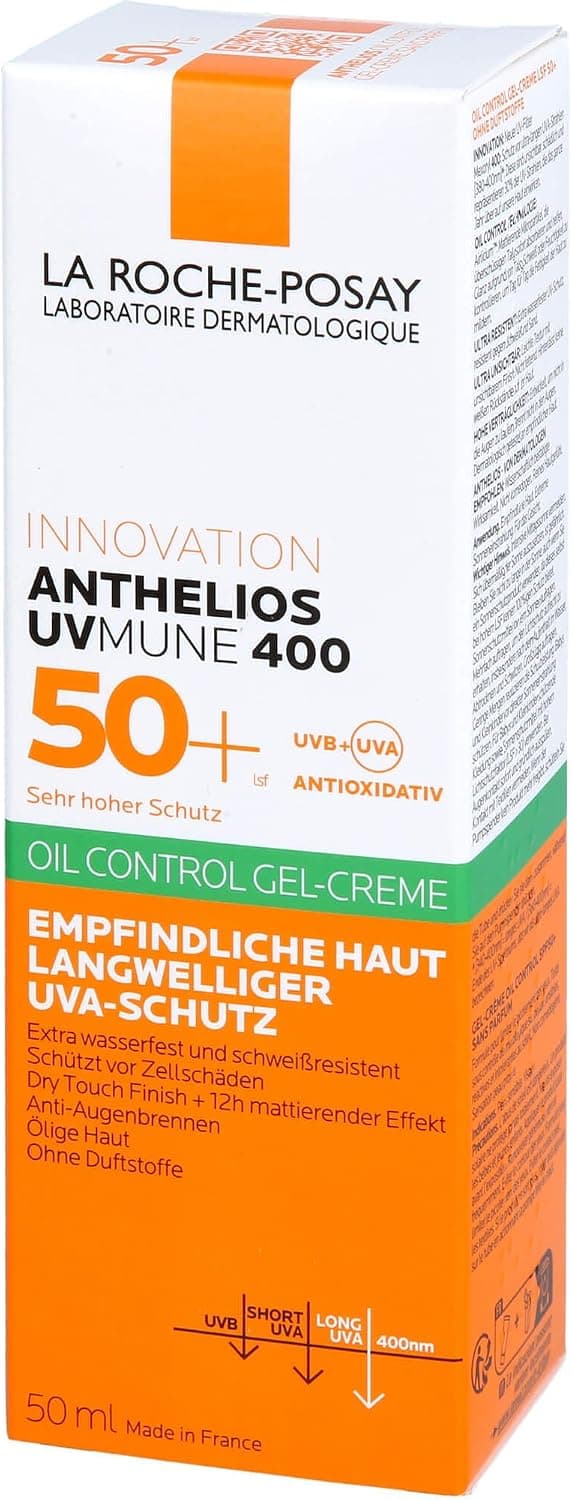 کرم ژل ضدآفتاب La Roche-Posay کنترل چربی SPF 50+ بدون عطر Anthelios UV Mune 400 50 ml کرم ژل ضدآفتاب La Roche-Posay کنترل چربی SPF 50+ بدون عطر Anthelios UV Mune 400 50 ml