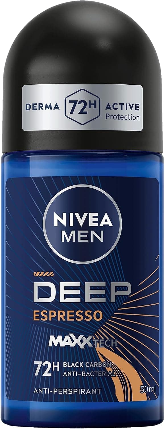 اسپری ضدتعریق مردانه NIVEA با محافظت 72h، DEEP Black Carbon آنتیباکتریال با رایحه اسپرسو 2x150ml اسپری ضدتعریق مردانه NIVEA با محافظت 72h، DEEP Black Carbon آنتیباکتریال با رایحه اسپرسو 2x150ml