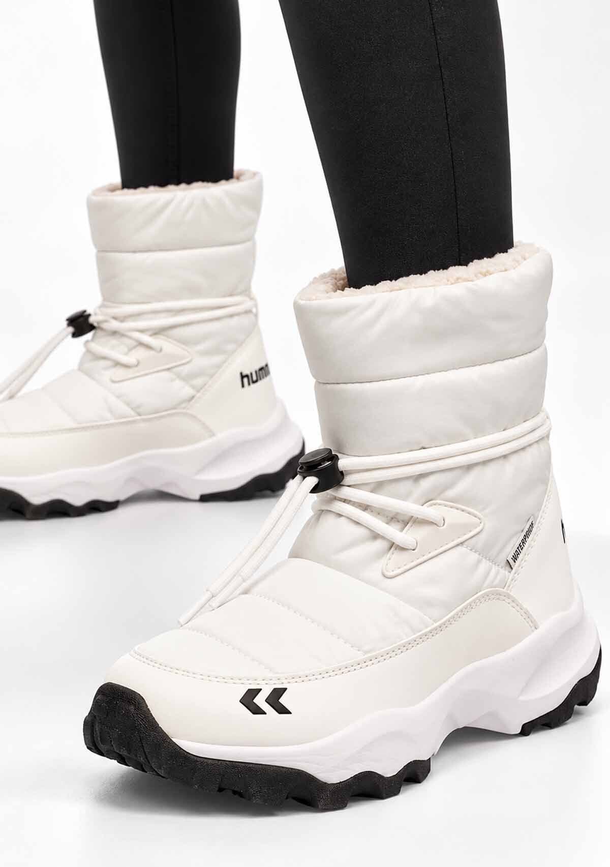 بوت زنانه hummel سفید ضد آب زمستانی با آستر خز Outdoor بوت زنانه hummel سفید ضد آب زمستانی با آستر خز Outdoor