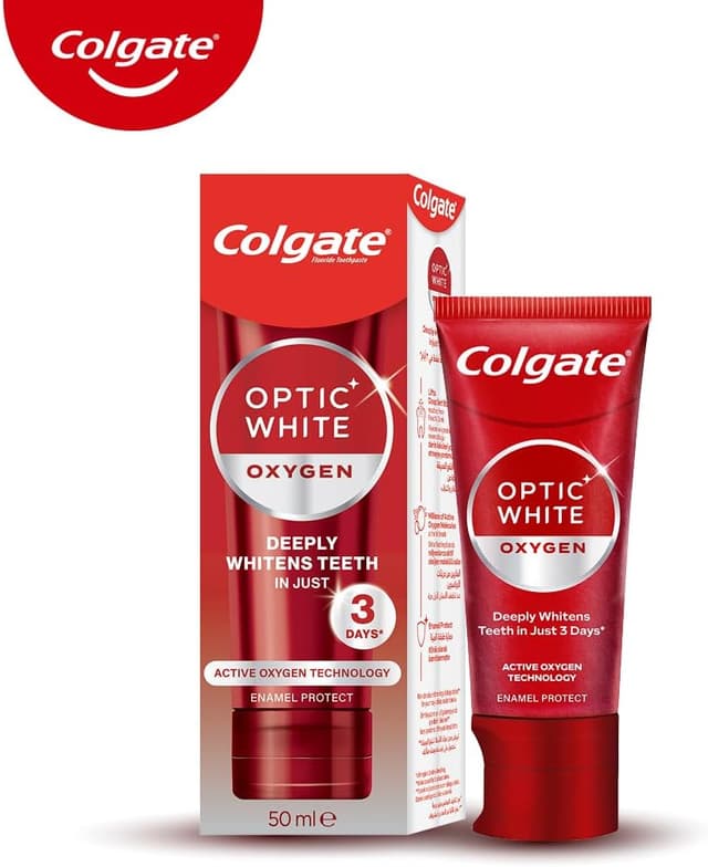 خمیردندان سفیدکننده Colgate Optic White با فناوری اکسیژن فعال 75 ml خمیردندان سفیدکننده Colgate Optic White با فناوری اکسیژن فعال 75 ml