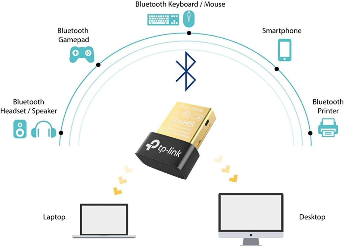 مبدل بلوتوث USB 4.0 کامپیوتر TP-Link نانو مدل UB400 مبدل بلوتوث USB 4.0 کامپیوتر TP-Link نانو مدل UB400